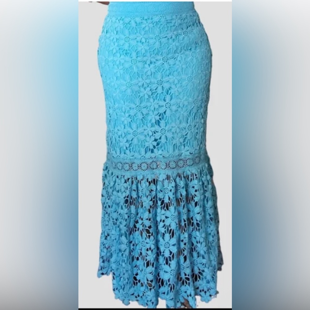 Alexia Admor Blue Lace Floral Dress - Picture 1 of 6